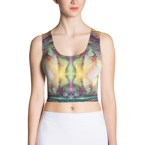 Coraliquilume Deep Spire Sublimation Cut & Sew Crop Top